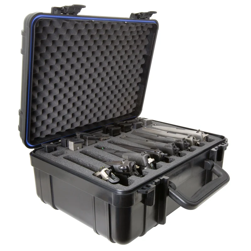 D-Tap 8 Hartschalenkoffer für 8 Handfeuerwaffen (17.8 x 12.8 x 6.8 Zoll)