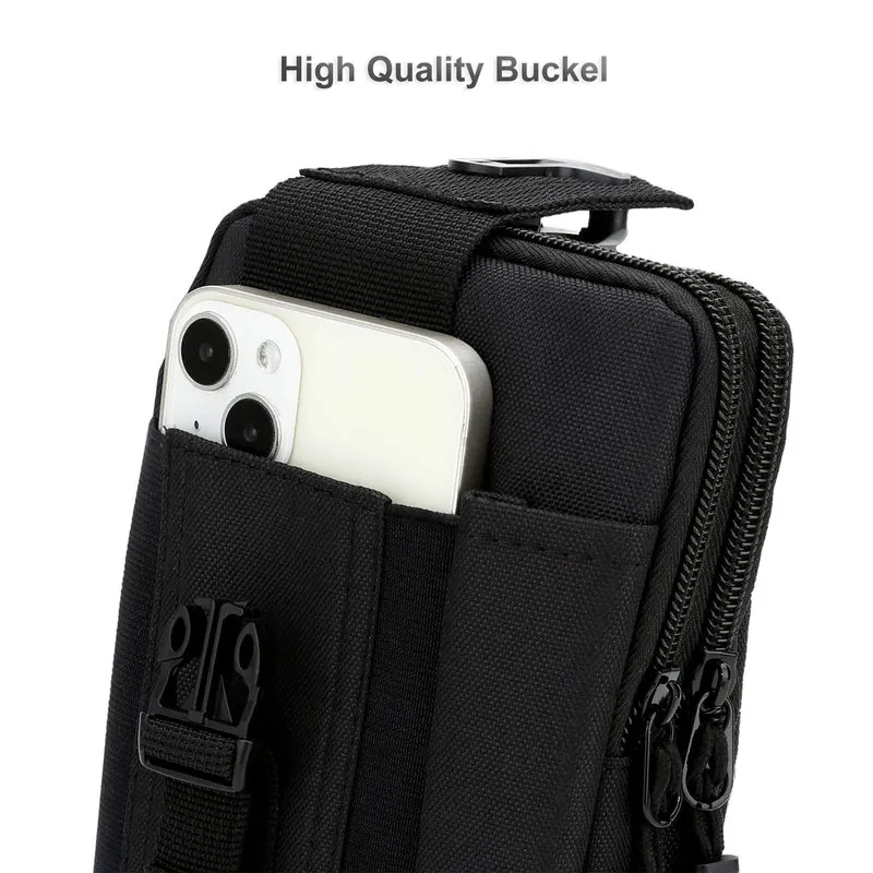 Cadorabo Taktische Handytasche -Molle-EDC-Tasche kompatibel mit Realme 10 4G mit Schultergurt -Handyhalter, Militär Gürteltasche, Hüfttasche