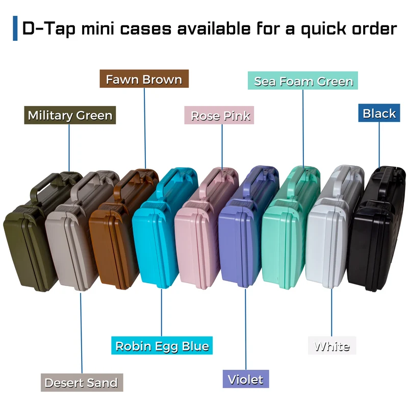 Hartschalenkoffer für D-Tap Mini-Einzelpistole (9.1 x 6.4 x 3.0 Zoll)