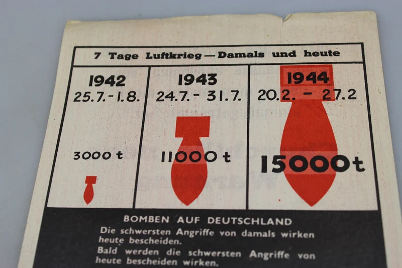 Flugblatt der alliierten Anti-Nazi-Propaganda aus dem Zweiten Weltkrieg