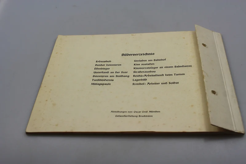 Broschüre/ Urkunde RAD - 1938