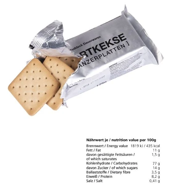 BW Hartkekse (Panzerplatten) 125g