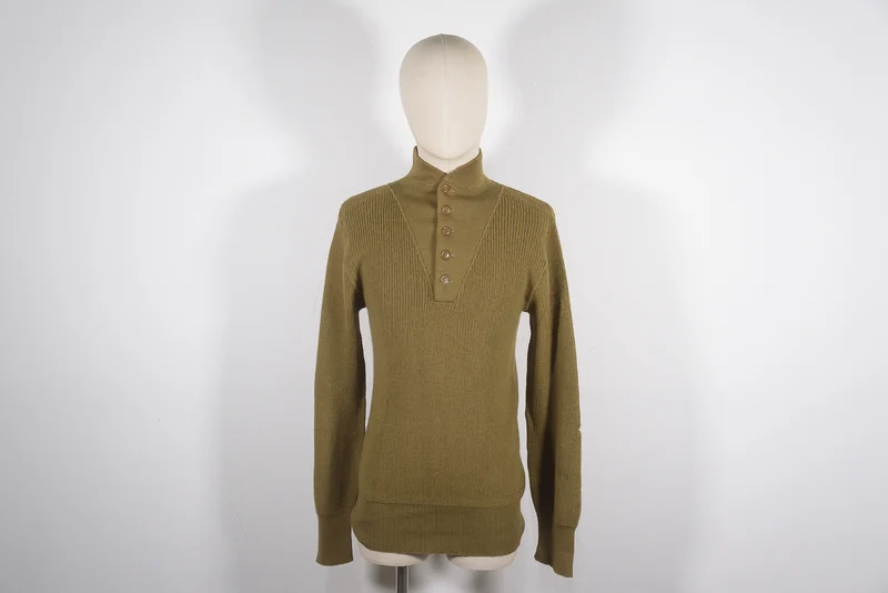 US-Army-Wollpullover aus dem Zweiten Weltkrieg – „5-Knopf“-Pullover