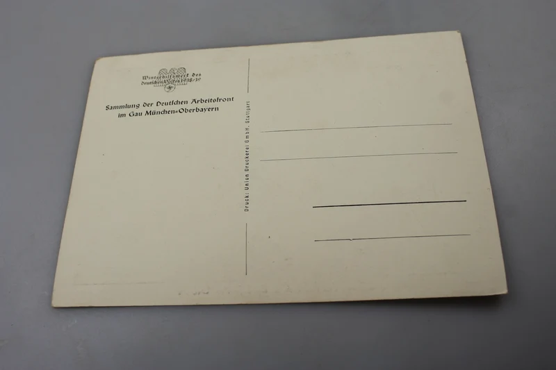 Postkarte Adolf Hitler WHW 1938/39