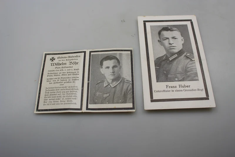 #2 Sterbebilder WH fiel 1944 in Italien