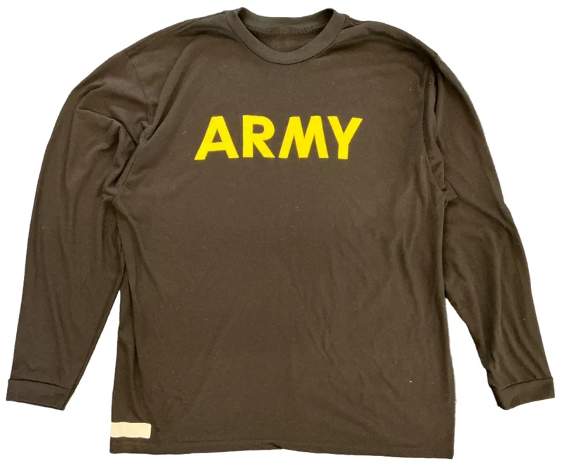US Army APFU PT Training Langarm T-Shirt Physical Fitness Uniform – Sport & Trainings Shirt