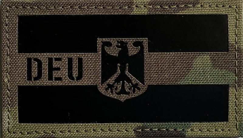 IR Infrarot Patch DEU Deutschland 9x5cm