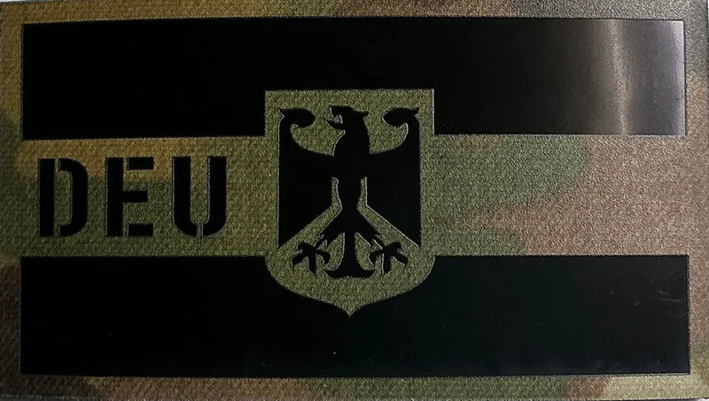 IR Infrarot Patch DEU Deutschland 9x5cm