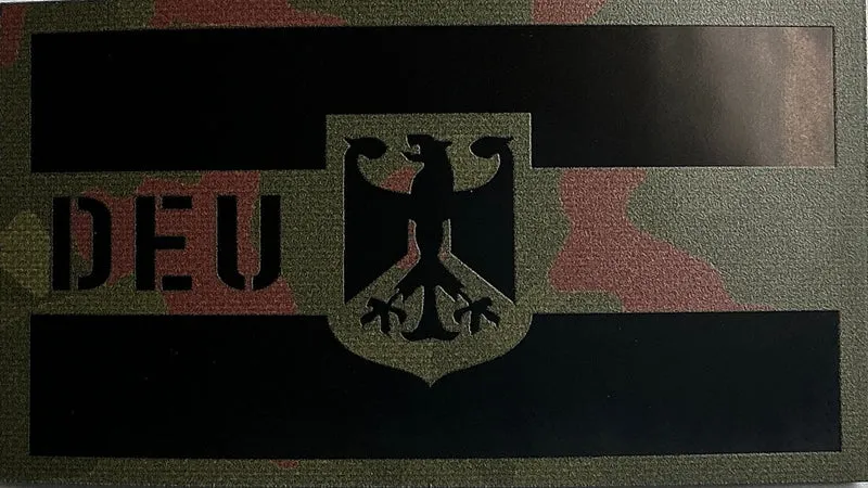 IR Infrarot Patch DEU Deutschland 9x5cm