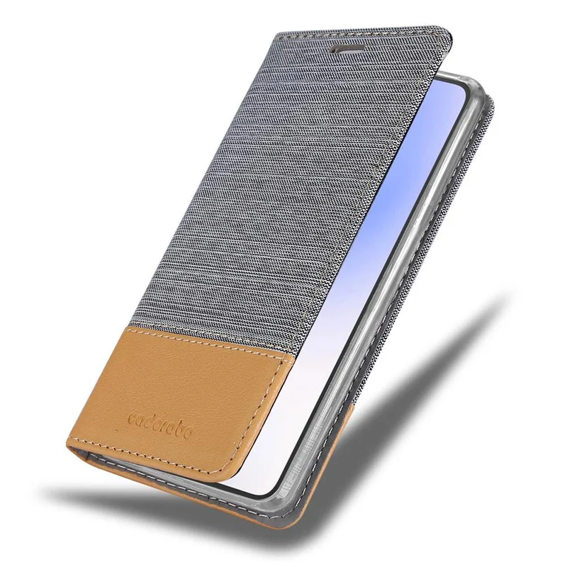 Cadorabo Hülle kompatibel mit Google PIXEL 5 XL Schutzhülle mit Magnetverschluss, Standfunktion und Kartenfach