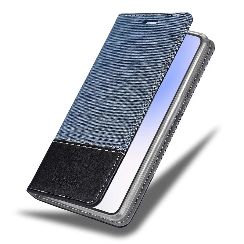 Cadorabo Hülle kompatibel mit Google PIXEL 5 XL Schutzhülle mit Magnetverschluss, Standfunktion und Kartenfach