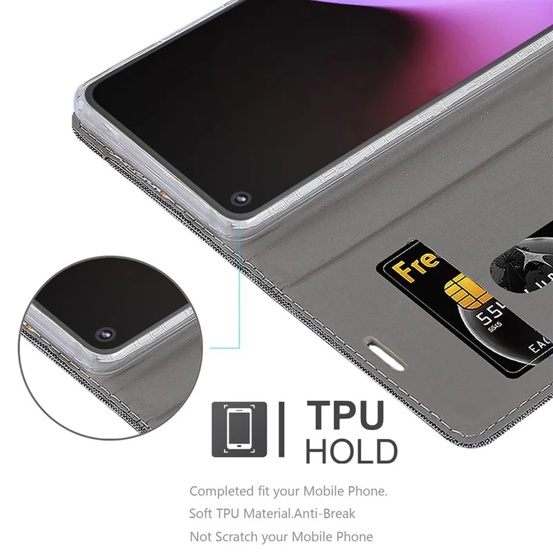 Cadorabo Hülle kompatibel mit Google PIXEL 5 Schutzhülle mit Magnetverschluss, Standfunktion und Kartenfach