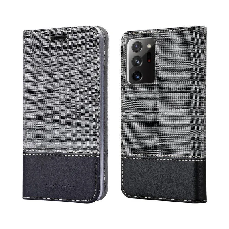 Cadorabo Hülle kompatibel mit Samsung Galaxy NOTE 20 PLUS Schutzhülle mit Magnetverschluss, Standfunktion und Kartenfach