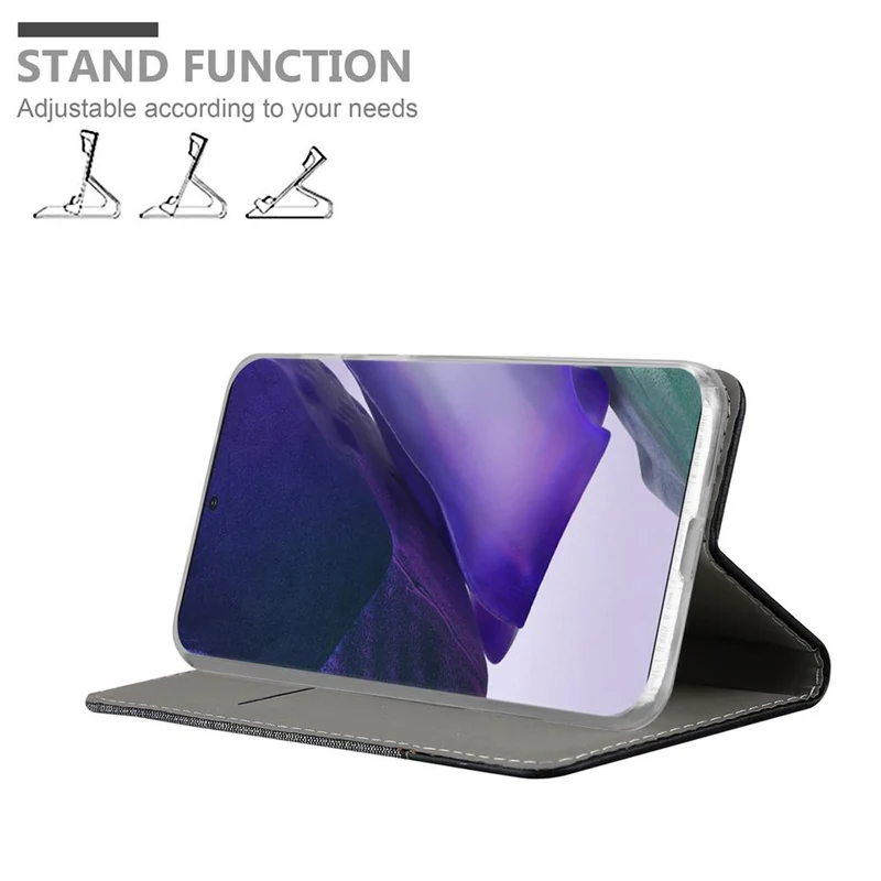 Cadorabo Hülle kompatibel mit Samsung Galaxy NOTE 20 PLUS Schutzhülle mit Magnetverschluss, Standfunktion und Kartenfach