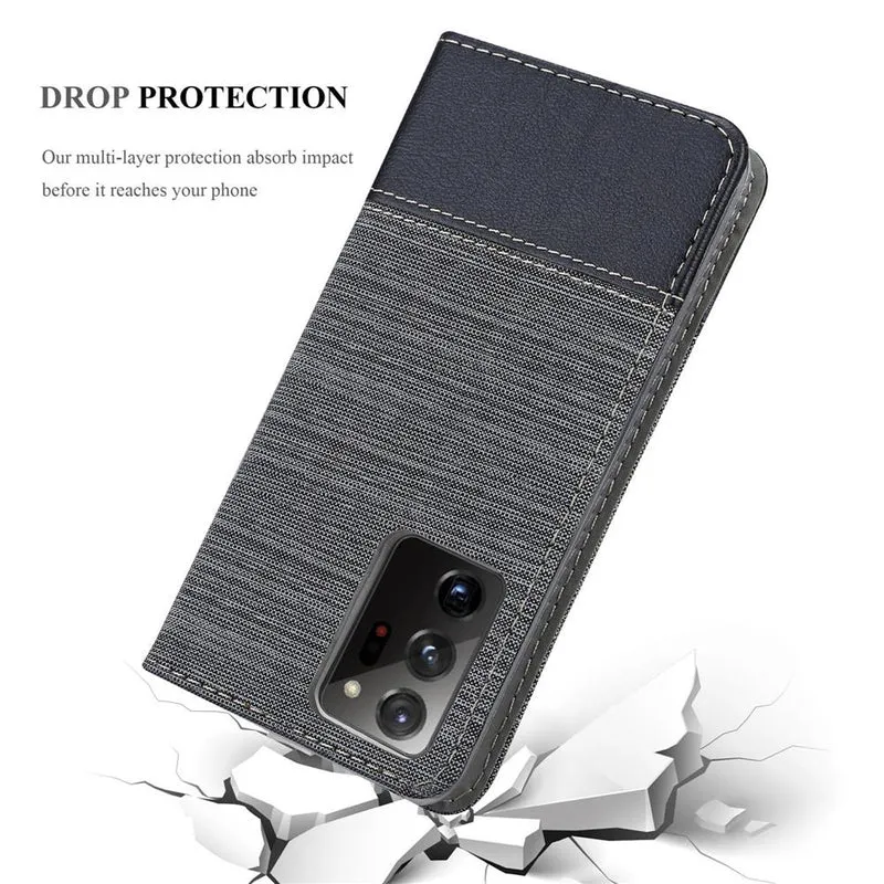 Cadorabo Hülle kompatibel mit Samsung Galaxy NOTE 20 PLUS Schutzhülle mit Magnetverschluss, Standfunktion und Kartenfach