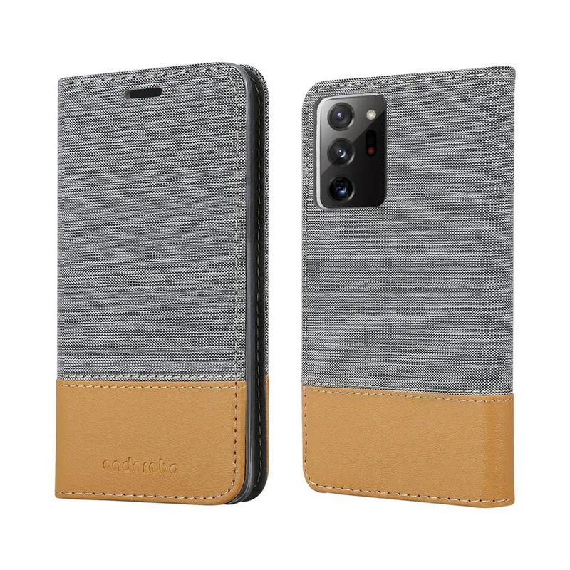Cadorabo Hülle kompatibel mit Samsung Galaxy NOTE 20 PLUS Schutzhülle mit Magnetverschluss, Standfunktion und Kartenfach