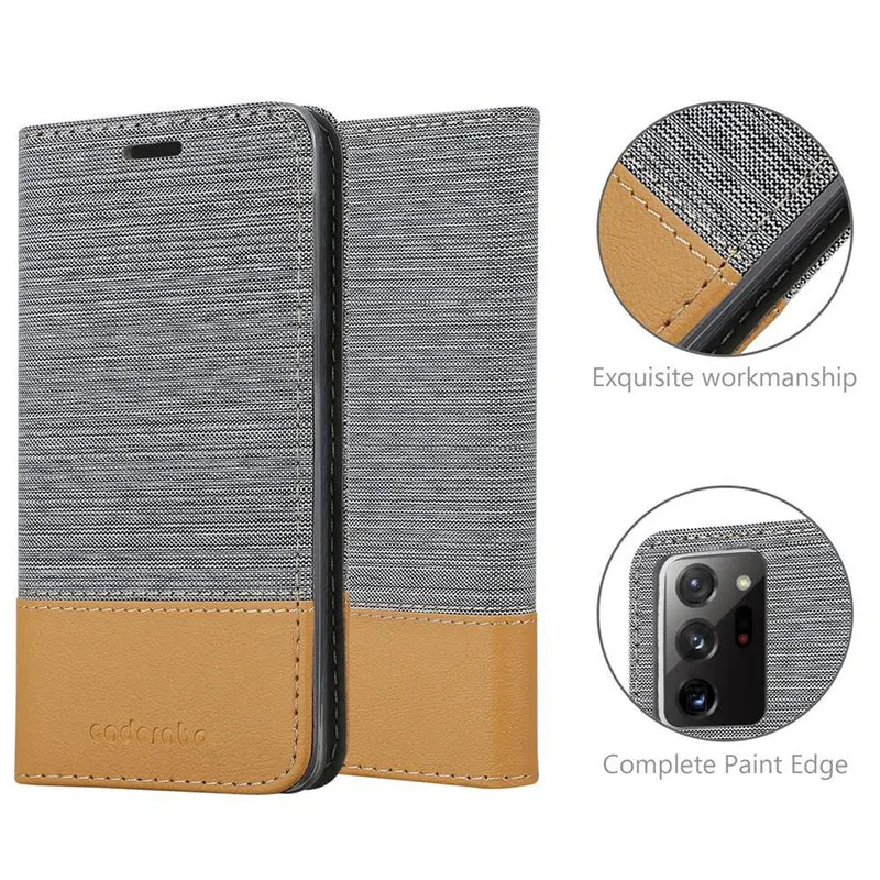 Cadorabo Hülle kompatibel mit Samsung Galaxy NOTE 20 PLUS Schutzhülle mit Magnetverschluss, Standfunktion und Kartenfach
