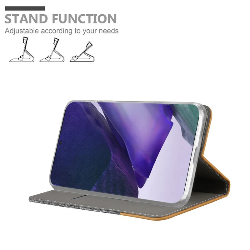 Cadorabo Hülle kompatibel mit Samsung Galaxy NOTE 20 PLUS Schutzhülle mit Magnetverschluss, Standfunktion und Kartenfach