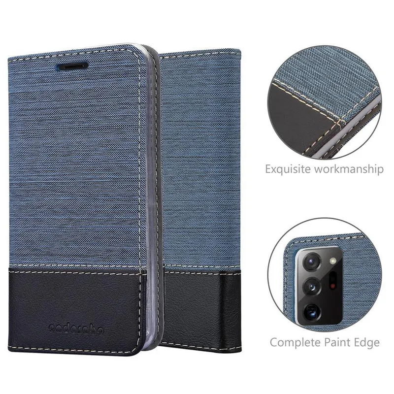 Cadorabo Hülle kompatibel mit Samsung Galaxy NOTE 20 PLUS Schutzhülle mit Magnetverschluss, Standfunktion und Kartenfach
