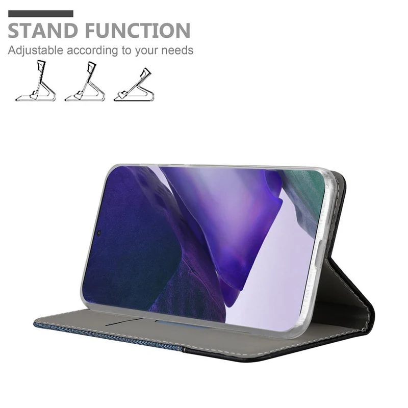 Cadorabo Hülle kompatibel mit Samsung Galaxy NOTE 20 PLUS Schutzhülle mit Magnetverschluss, Standfunktion und Kartenfach