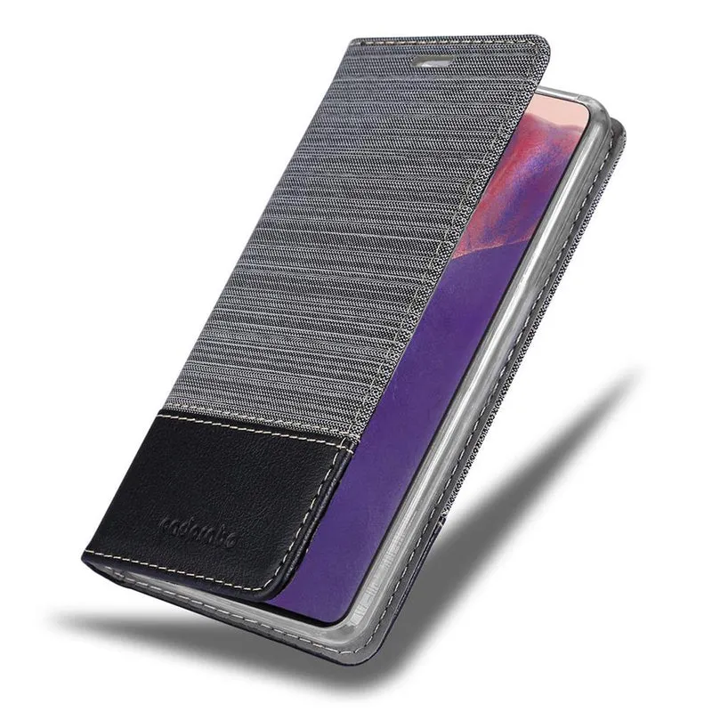 Cadorabo Hülle kompatibel mit Samsung Galaxy NOTE 20 Schutzhülle mit Magnetverschluss, Standfunktion und Kartenfach