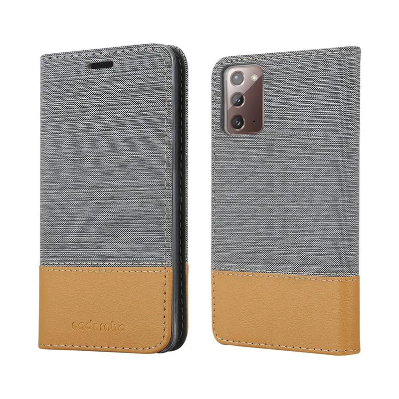Cadorabo Hülle kompatibel mit Samsung Galaxy NOTE 20 Schutzhülle mit Magnetverschluss, Standfunktion und Kartenfach