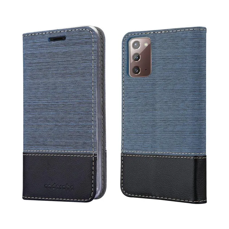 Cadorabo Hülle kompatibel mit Samsung Galaxy NOTE 20 Schutzhülle mit Magnetverschluss, Standfunktion und Kartenfach