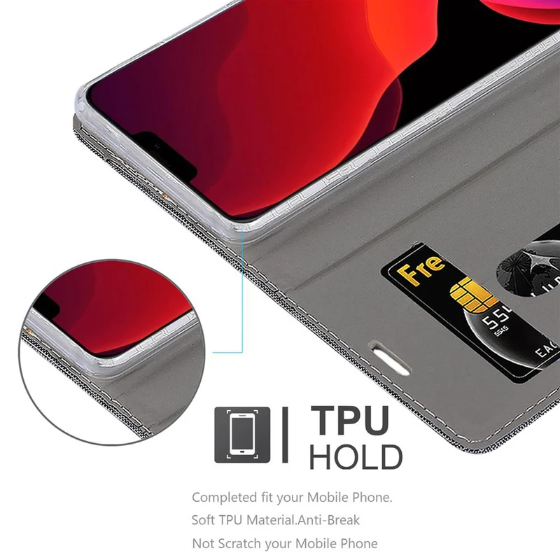 Cadorabo Hülle kompatibel mit Apple iPhone 12 PRO MAX Schutzhülle mit Magnetverschluss, Standfunktion und Kartenfach
