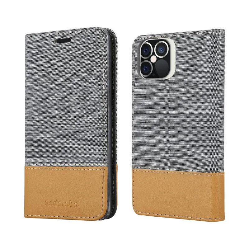Cadorabo Hülle kompatibel mit Apple iPhone 12 PRO MAX Schutzhülle mit Magnetverschluss, Standfunktion und Kartenfach