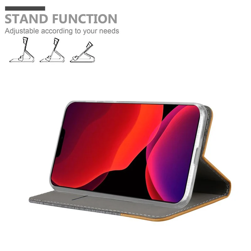 Cadorabo Hülle kompatibel mit Apple iPhone 12 PRO MAX Schutzhülle mit Magnetverschluss, Standfunktion und Kartenfach