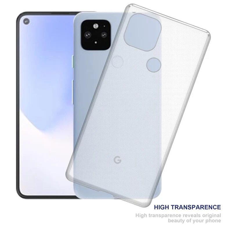 Cadorabo Hülle kompatibel mit Google PIXEL 5 XL Schutzhülle aus flexiblem TPU Silikon