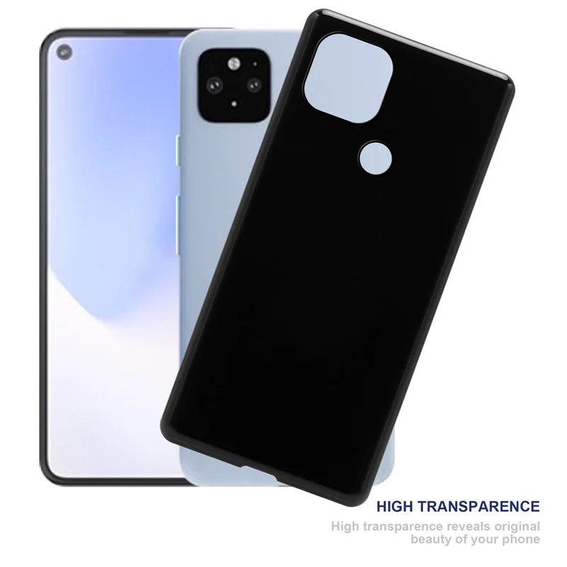Cadorabo Hülle kompatibel mit Google PIXEL 5 XL Schutzhülle aus flexiblem TPU Silikon