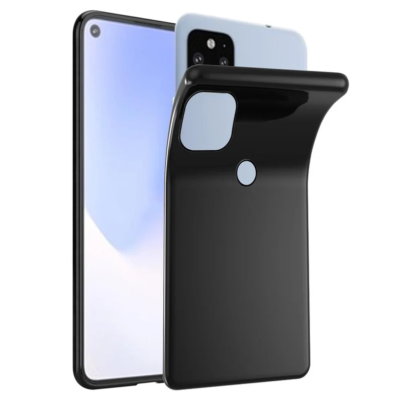 Cadorabo Hülle kompatibel mit Google PIXEL 5 XL Schutzhülle aus flexiblem TPU Silikon