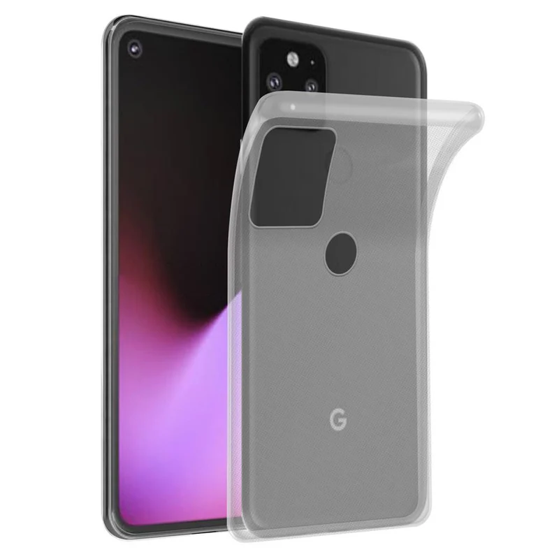 Cadorabo Hülle kompatibel mit Google PIXEL 5 Schutzhülle aus flexiblem TPU Silikon