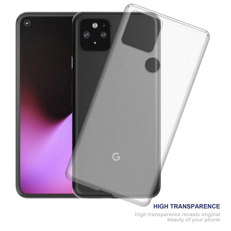 Cadorabo Hülle kompatibel mit Google PIXEL 5 Schutzhülle aus flexiblem TPU Silikon