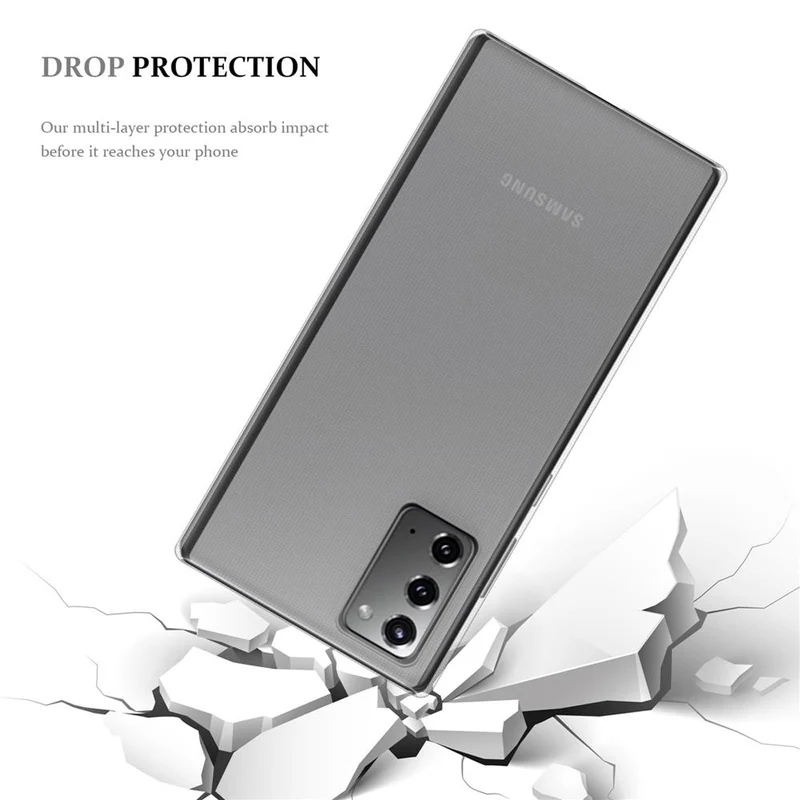 Cadorabo Hülle kompatibel mit Samsung Galaxy NOTE 20 Schutzhülle aus flexiblem TPU Silikon