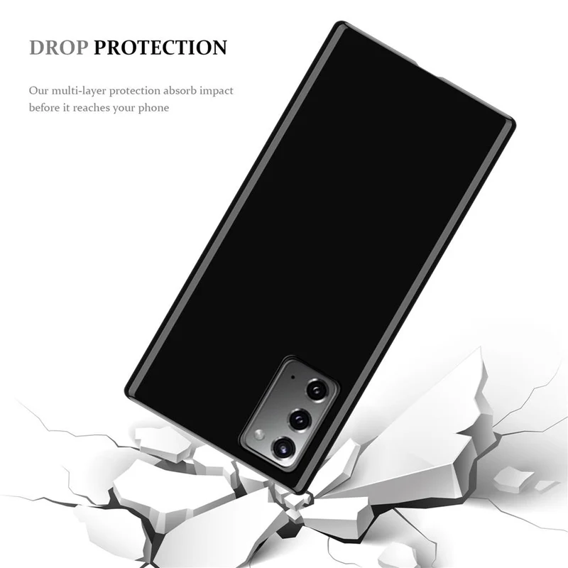Cadorabo Hülle kompatibel mit Samsung Galaxy NOTE 20 Schutzhülle aus flexiblem TPU Silikon