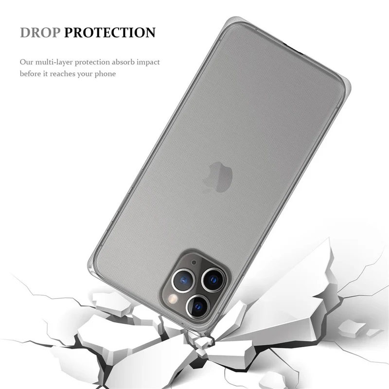 Cadorabo Hülle kompatibel mit Apple iPhone 12 PRO MAX Schutzhülle aus flexiblem TPU Silikon