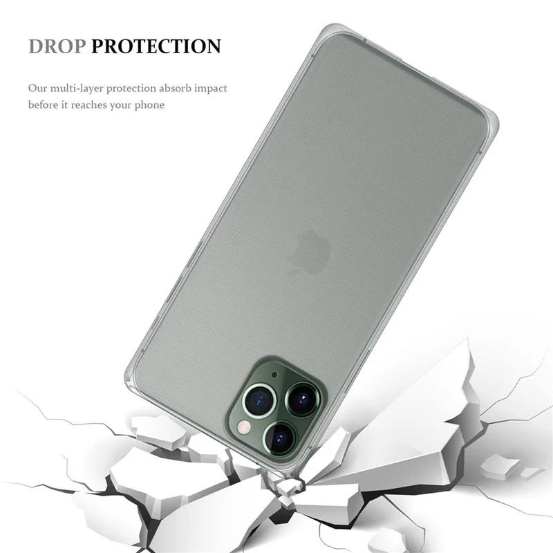 Cadorabo Hülle kompatibel mit Apple iPhone 12 / 12 PRO Schutzhülle aus flexiblem TPU Silikon