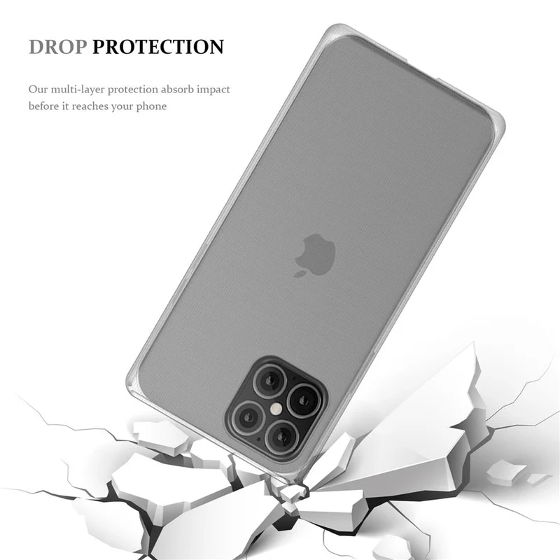 Cadorabo Hülle kompatibel mit Apple iPhone 12 MINI Schutzhülle aus flexiblem TPU Silikon