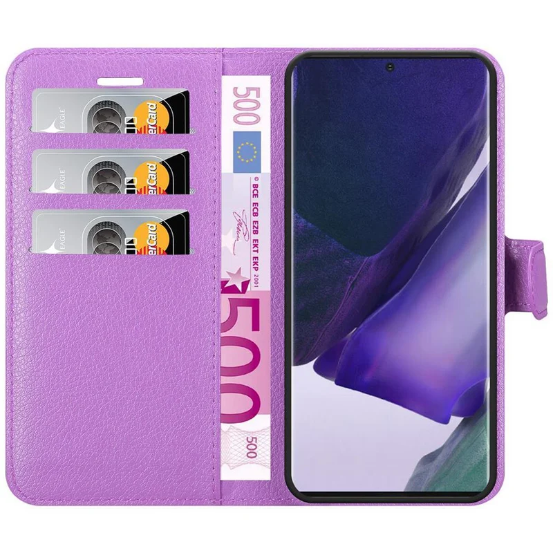Cadorabo Hülle kompatibel mit Samsung Galaxy NOTE 20 PLUS Schutzhülle mit Magnetverschluss, Standfunktion und Kartenfach