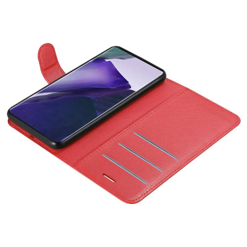 Cadorabo Hülle kompatibel mit Samsung Galaxy NOTE 20 PLUS Schutzhülle mit Magnetverschluss, Standfunktion und Kartenfach