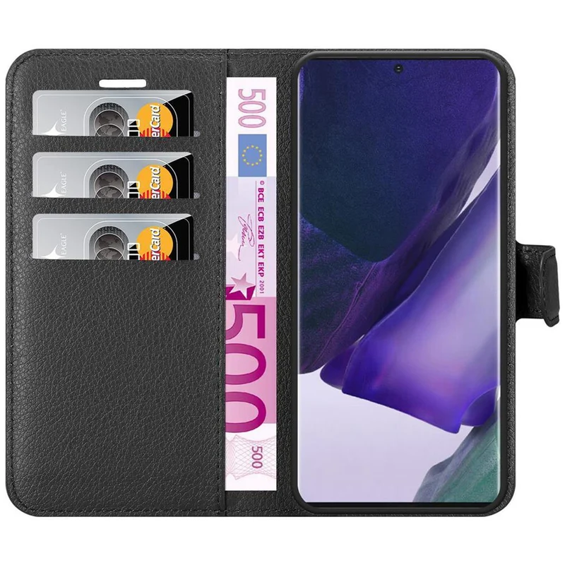 Cadorabo Hülle kompatibel mit Samsung Galaxy NOTE 20 PLUS Schutzhülle mit Magnetverschluss, Standfunktion und Kartenfach