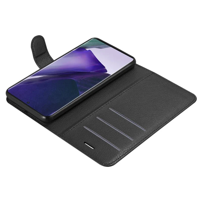 Cadorabo Hülle kompatibel mit Samsung Galaxy NOTE 20 PLUS Schutzhülle mit Magnetverschluss, Standfunktion und Kartenfach