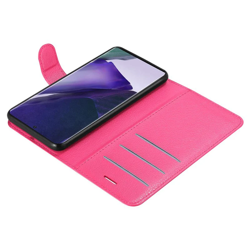 Cadorabo Hülle kompatibel mit Samsung Galaxy NOTE 20 PLUS Schutzhülle mit Magnetverschluss, Standfunktion und Kartenfach