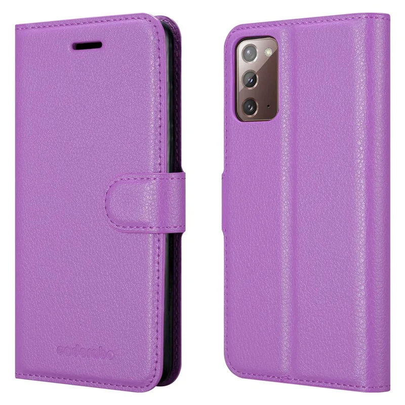Cadorabo Hülle kompatibel mit Samsung Galaxy NOTE 20 Schutzhülle mit Magnetverschluss, Standfunktion und Kartenfach