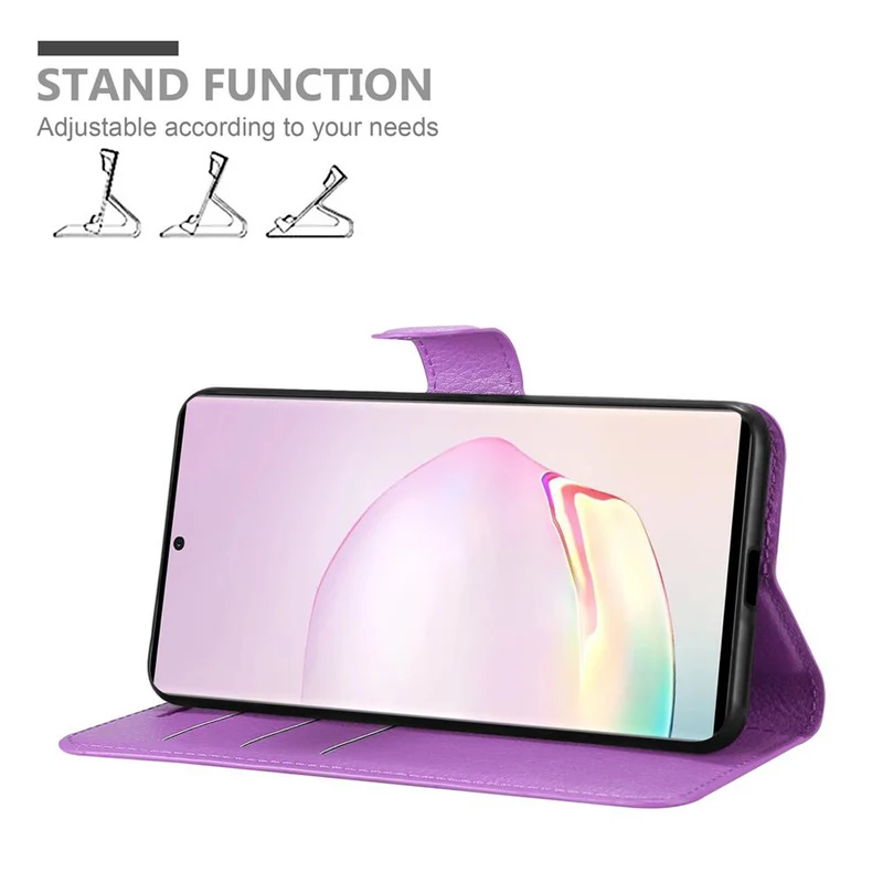 Cadorabo Hülle kompatibel mit Samsung Galaxy NOTE 20 Schutzhülle mit Magnetverschluss, Standfunktion und Kartenfach