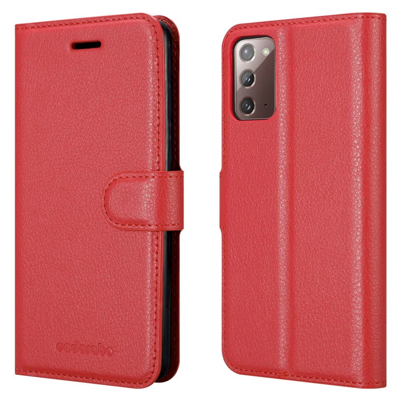 Cadorabo Hülle kompatibel mit Samsung Galaxy NOTE 20 Schutzhülle mit Magnetverschluss, Standfunktion und Kartenfach