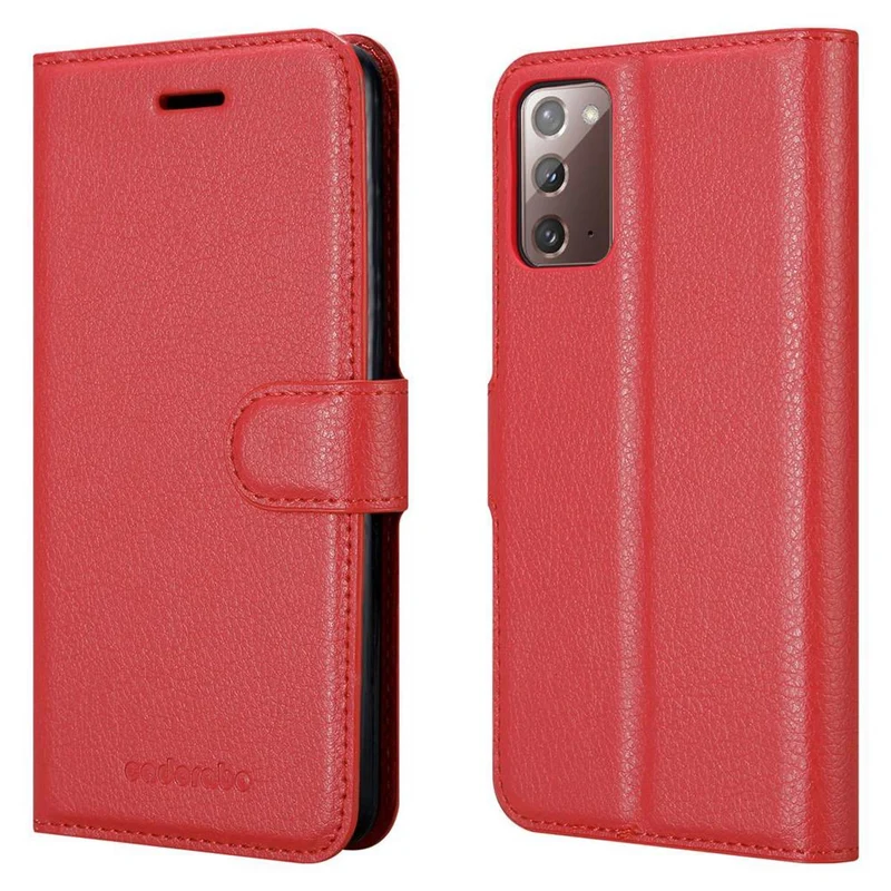 Cadorabo Hülle kompatibel mit Samsung Galaxy NOTE 20 Schutzhülle mit Magnetverschluss, Standfunktion und Kartenfach