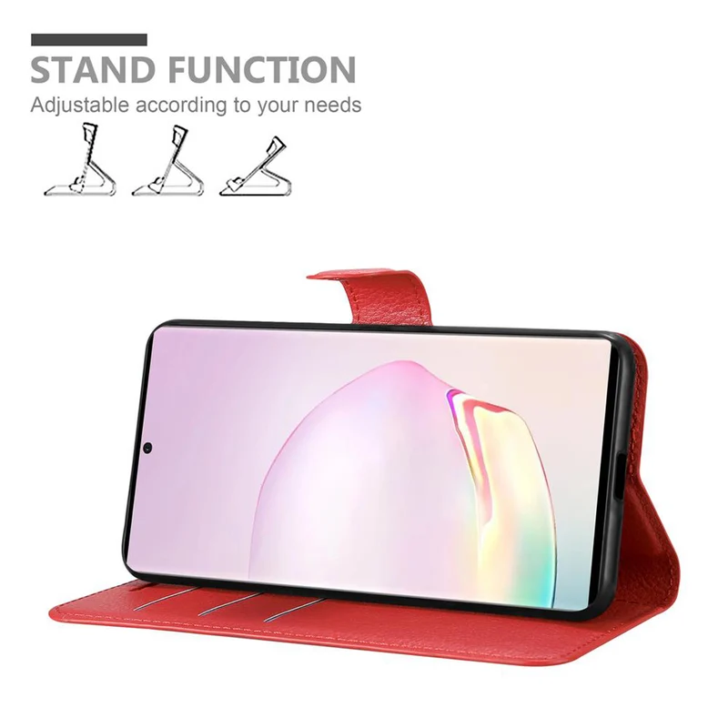 Cadorabo Hülle kompatibel mit Samsung Galaxy NOTE 20 Schutzhülle mit Magnetverschluss, Standfunktion und Kartenfach